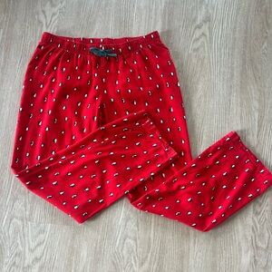 Old Navy | Red Penguin Flannel Sleep Pants | Medium